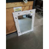MIROIR RECTANGULAIRE BOIS CÉRUSE SCULPTÉ 