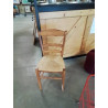 CHAISE BOIS CLAIR PAILLÉ DOSSIER 3 BARREAUX 