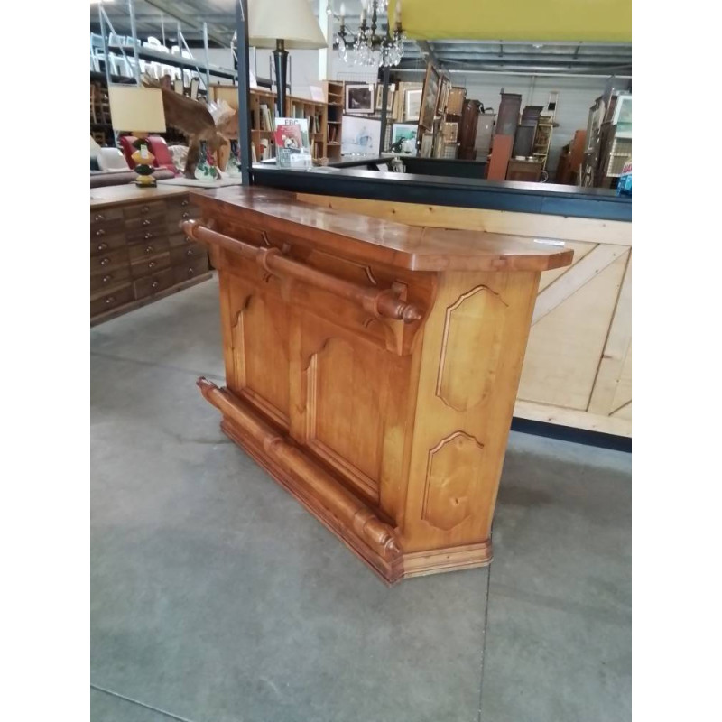 BAR BOIS CLAIR MOULURÉ 156X48X109CM