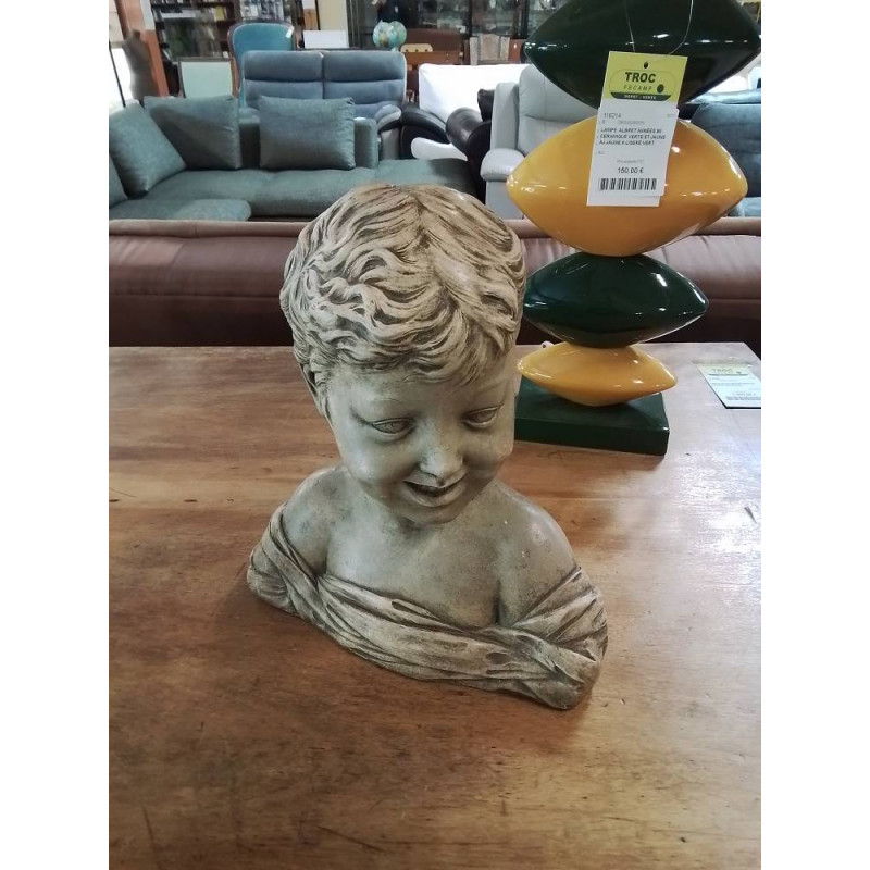BUSTE ENFANT RIEUR TERRE CUITE D’APRÈS DONATELLO 30CM