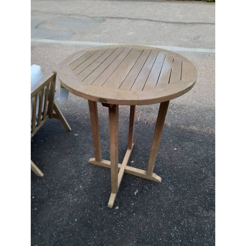 MANGE DEBOUT ROND D’EXTÉRIEUR TEAK WOOD TECK