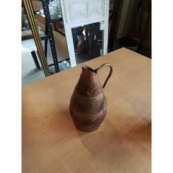 PICHET BOIS CERCLÉ CUIVRE