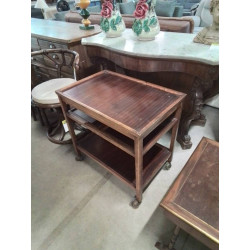 DESSERTE A ROULETTES ACAJOU...