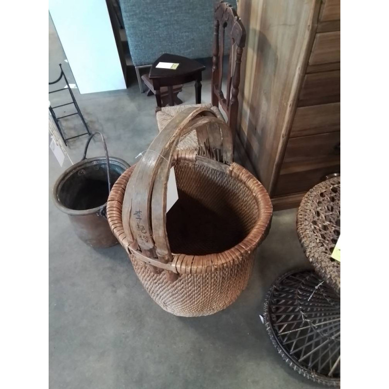 PANIER A RIZ ASIATIQUE FIN XIXE