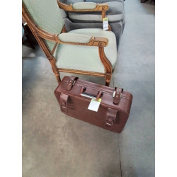 VALISE GAINÉ CUIR FAUVE...