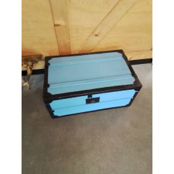 MALLE RECTANGULAIRE BOIS...