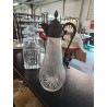 AIGUIERE CRISTAL GRAVÉ ET MÉTAL FIN XIXE EN L\'ÉTAT 