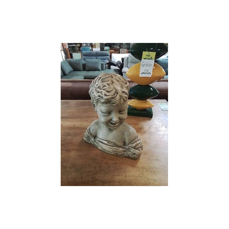 BUSTE ENFANT RIEUR TERRE CUITE D’APRÈS DONATELLO 30CM