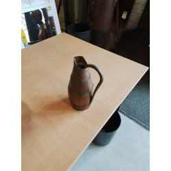 PICHET  BOIS CERCLÉ CUIVRE