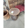 TABOURET ROND VANNERIE ANNÉES 60