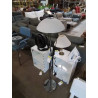 LAMPADAIRE MÉTAL CHROMÉ 2 FEUX AJ VERRE
