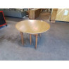 TABLE RONDE 6 PIEDS DIRECTOIRE EXTENSIBLE DE 150CM VENDUE AVEC UNE RALLONGE DE 35 CM