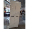 ARMOIRE LINGERE BOIS ECRU 2 PORTES 220X42X35,5CM