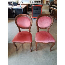 PAIRE DE CHAISES BOIS...