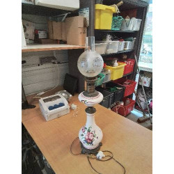 LAMPE A PÉTROLE ÉLECTRIFIÉE...