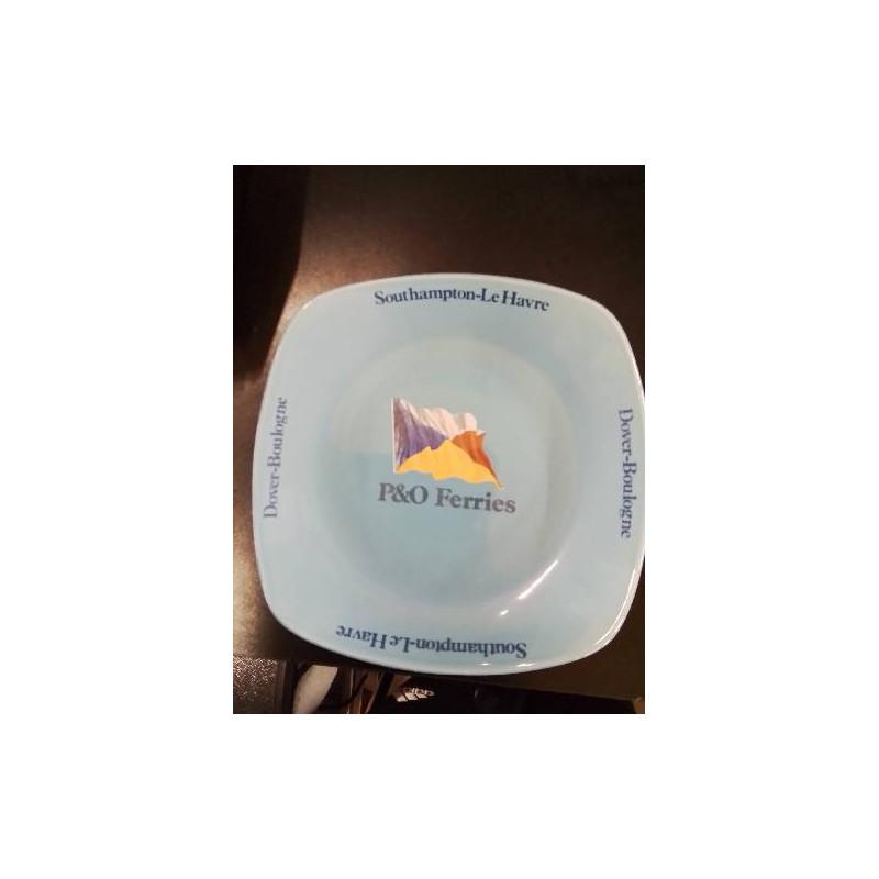 VIDE POCHE CERAMIQUE BLEU P&O FERRIES SOUTHAMPTON-LE HAVRE 