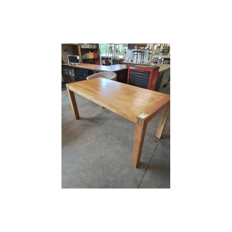 TABLE RECTANGULAIRE BOIS CLAIR 160X80X75CM