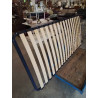 SOMMIER CADRE MÉTAL BLEU A LATTES 90X190CM 