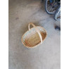 PANIER OVALE VANNERIE BICOLORE 1 ANSE