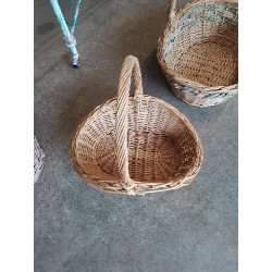 PANIER OVALE VANNERIE 1 ANSE