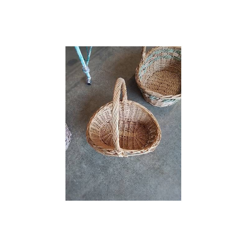 PANIER OVALE VANNERIE 1 ANSE