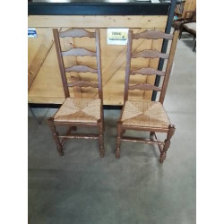 PAIRE DE CHAISES BOIS...