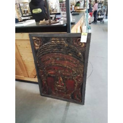 CADRE BOUDDHA BOIS 78X110
