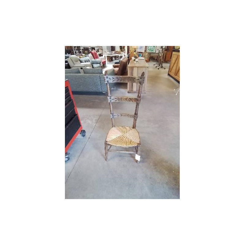 CHAISE DE NOURRICE BOIS PAILLÉ 