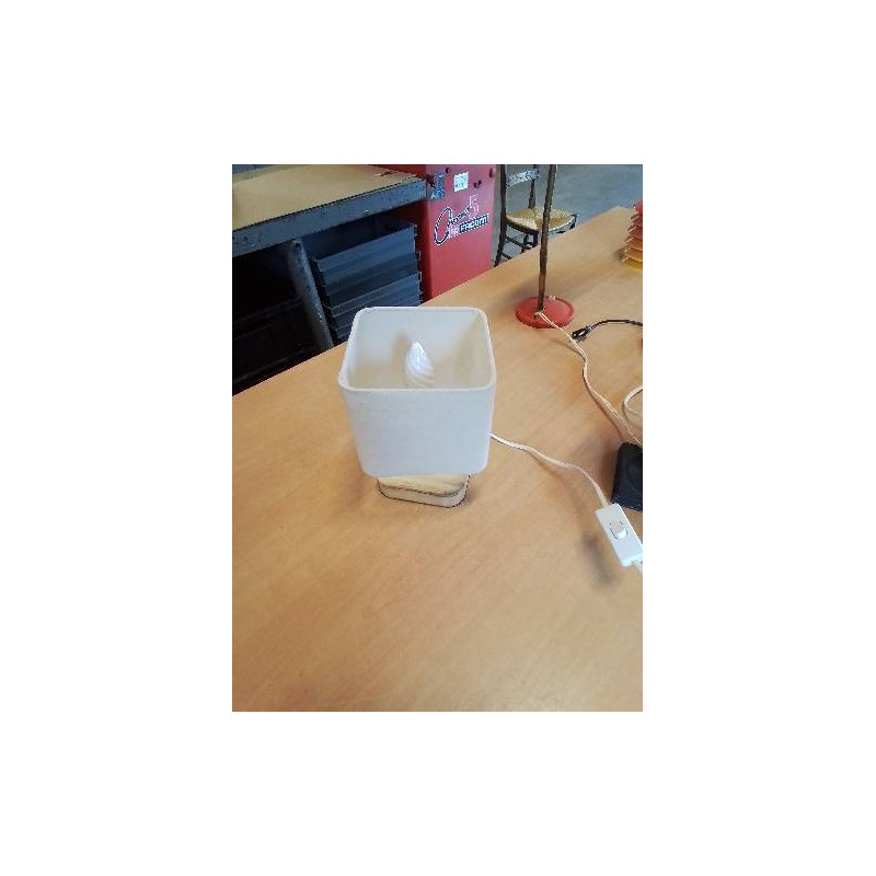 LAMPE BOIS CLAIR AJ ECRU