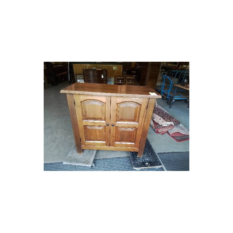 BAHUT  BOIS MOULURÉ 2 PORTES 