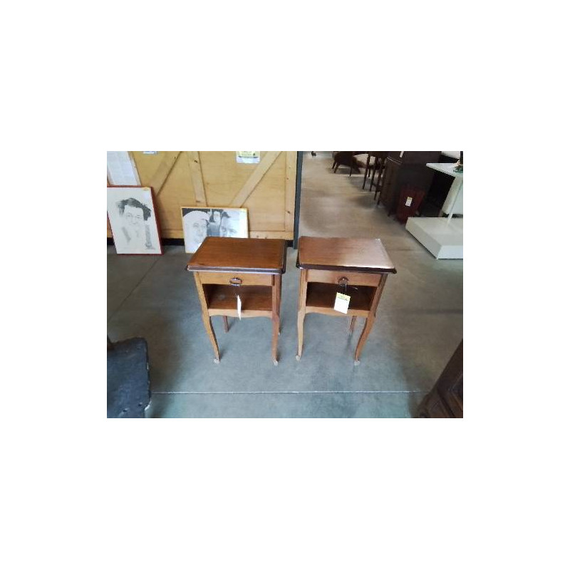 CHEVET STYLE RÉGENCE 1 NICHE 1 TIROIR PIEDS ESCARGOT 
