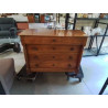COMMODE STYLE EMPIRE A COLONNES DETACHEES 4 TIROIRS