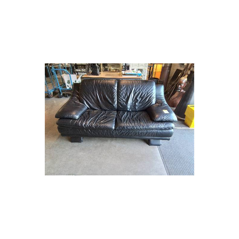 CANAPE CUIR NOIR