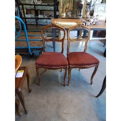 PAIRE DE CHAISES STYLE...