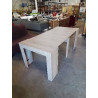 TABLE EXTENSIBLE BOIS CLAIR A 3 RALLONGES DE 45 CM