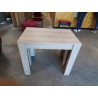 TABLE EXTENSIBLE BOIS CLAIR A 3 RALLONGES DE 45 CM