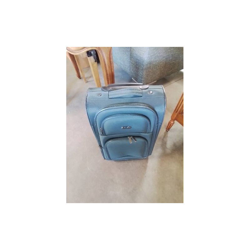 VALISE SOUPLE A ROULETTES TISSU BLEU FARAWAY