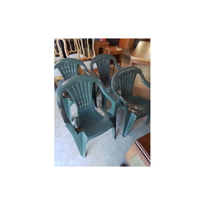 FAUTEUIL DE JARDIN RÉSINE VERTE PRIMA