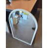 MIROIR RECTANGULAIRE CINTRÉ RÉSINE BLANC