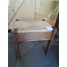 TABOURET COFFRE ASSISE PAILLÉ 