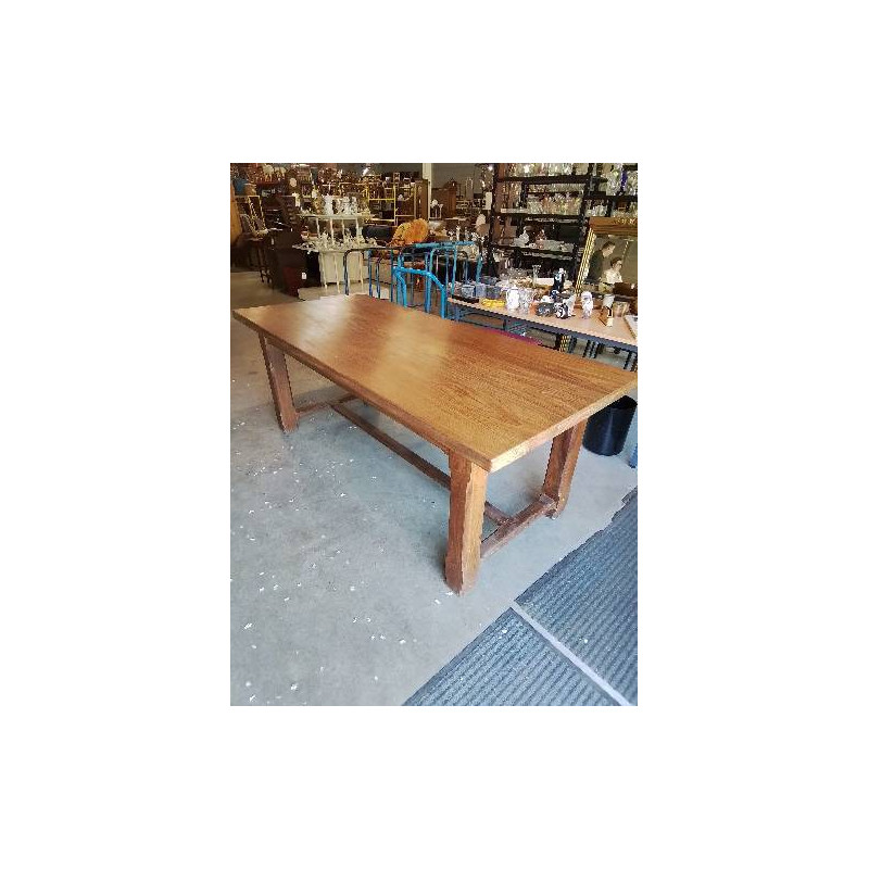 TABLE RECTANGULAIRE A ENTRETOISE ORME 1 TIROIR 200X90X77CM 