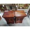 PAIRE DE CHEVETS STYLE LOUIS PHILIPPE 1 PORTE 1 TIROIR