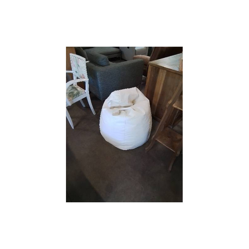 SIEGE POIRE TISSU ECRU 