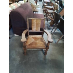 FAUTEUIL BOIS PAILLÉ ANNÉES...