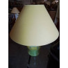 LAMPE BALUSTRE CÉRAMIQUE VERT ET BLEU AJ JAUNE
