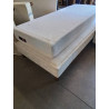 SOMMIER TAPISSER A LATTES AVEC PIEDS 90X190CM