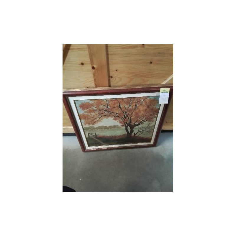 HUILE SUR TOILE ARBRE LÉON PIAT (XIX-XX)