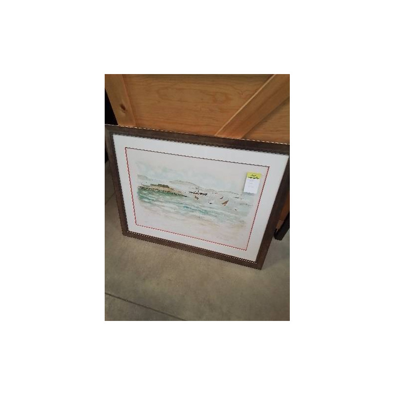 LITHOGRAPHIE NUMÉROTÉE MARINE 