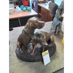 STATUETTE CHIENS DE CHASSE...