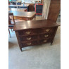 COMMODE ANGLAISE ACAJOU 4 TIROIRS DÉBUT XXE
